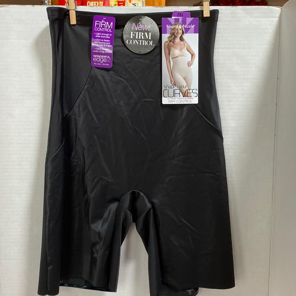 NAOMI & NICOLE HI WAIST THIGH SLIMMER FIRM CONTROL SIZE 2XL NEW WITH TAGS SLEEK